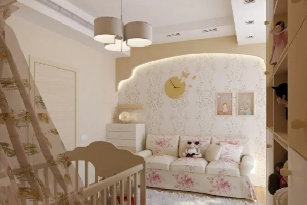 rosa farbe traditionelle babyzimmer design idee