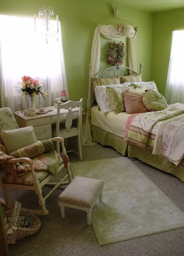 romantisch deko schlafzimmer pastellfarben