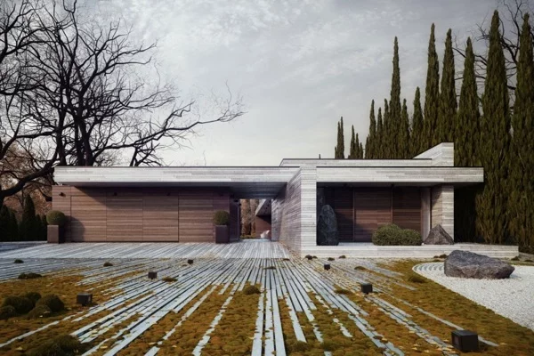 Horizontal House stilvoll design idee garten hinterhof innovative Landschaft Ideen