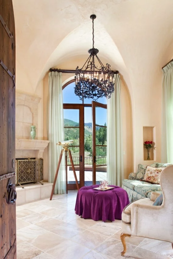 interior design ideen weiblich wohnzimmer pastelfarben lila