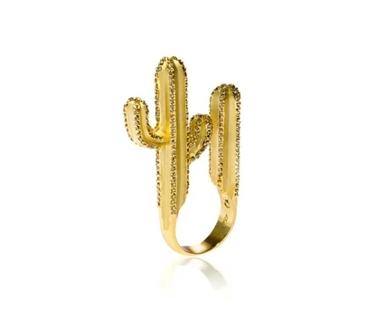 kreative luxus ringe designer originell dunkel kaktus