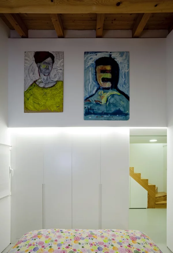 moderne villa in spanien interior design malerei leinwand