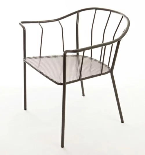 origineller outdoor stuhl metall struktur stabil sachlich