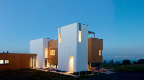 energiesparhaus elegante fassade gut beschichtet