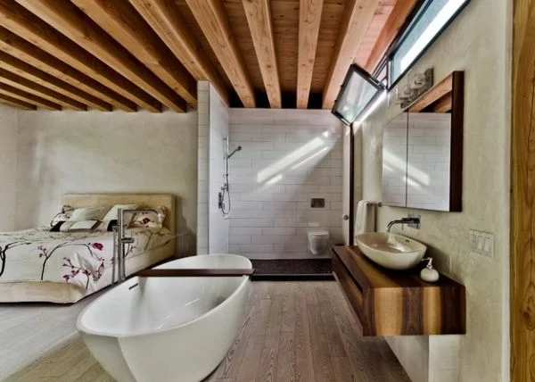 modernes jugendzimmer einrichten badezimmer badewanne waschbecken