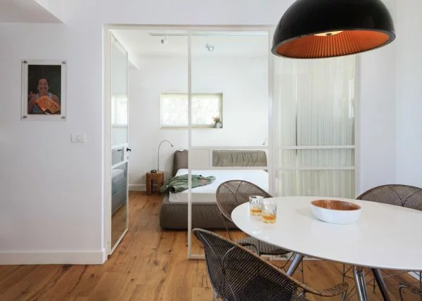 schlafzimmer modern tel aviv esszimmer weiß oval esstisch hängelampe