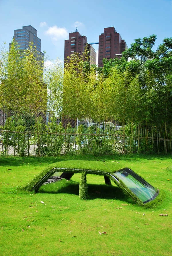  Installation in Taiwan gras gebäude Automobile