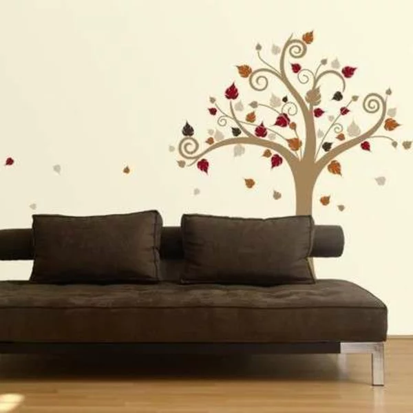  Wandtattoo und Wandsticker als Dekoration sofa braun