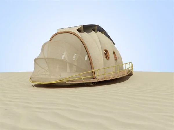 transportable häuser mit sandnetz