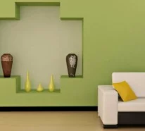 Wandfarben fürs Wohnzimmer – 100 trendy Wohnideen für Ihre Wandgestaltung