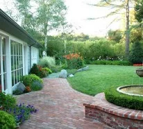 Garten Landschaftsbau mit Ziegeln – 15 tolle Gartengesteltung Ideen