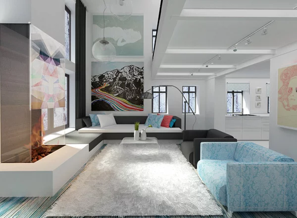 moderne minimalistische wohnzimmergestaltung ideen farben frisch