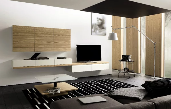 moderne wohnzimmergestaltung ideen fernseher