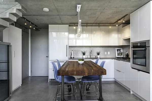 akryl stühle Penthaus vancouver architektur esstisch