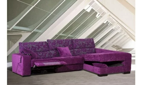 Chaiselongue sofa möbel lila inspiration