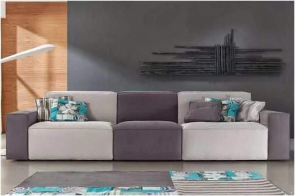 einrichtungsideen scheselong sofa zweifarbig
