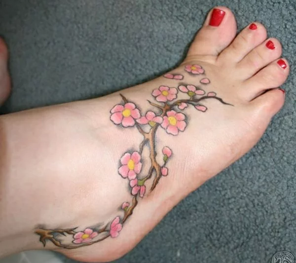 fuss tattoo designs tattoos bilder blumen