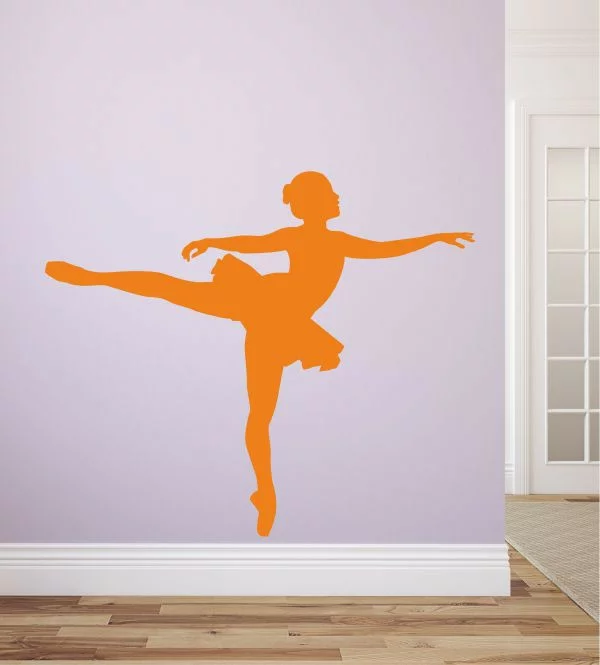 kreative wandgestaltung wandtattoo kinderzimmer kinderträume ballett tänzerin