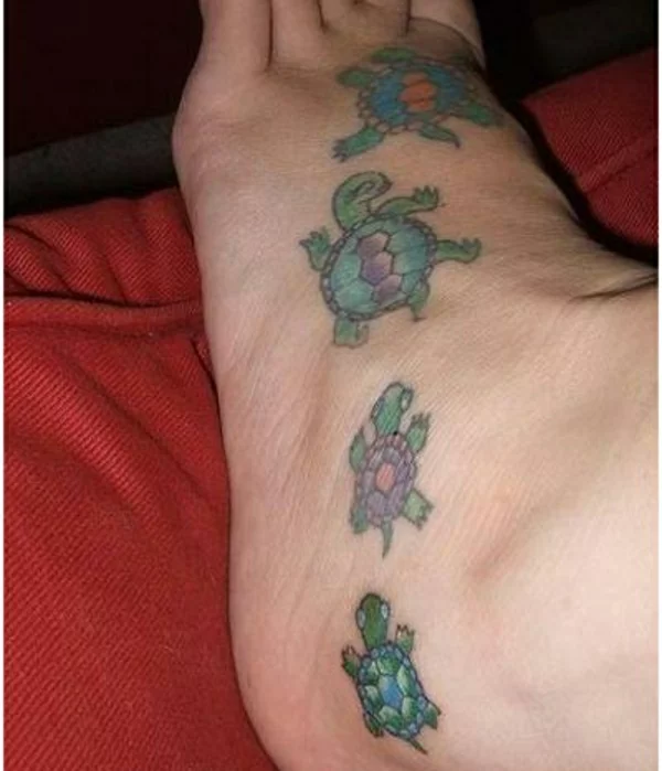 schildkröten tattoo fuß tattoos 