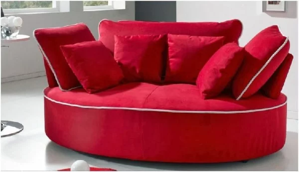 tolles scheselong sofa komfortabel rot