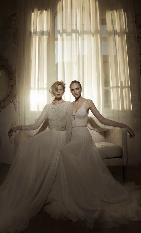 Brautkleider hochzeit zart 2014 Brautmode ausstellung