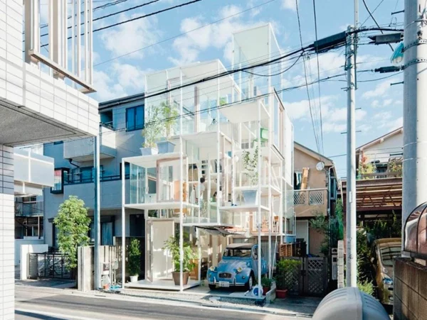 Moderne Architektur und Wohnen glas gemischter raum
