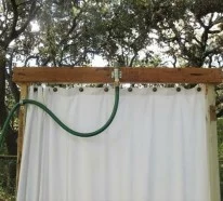 Dusche selber bauen – coole DIY Gartendusche aus Europaletten