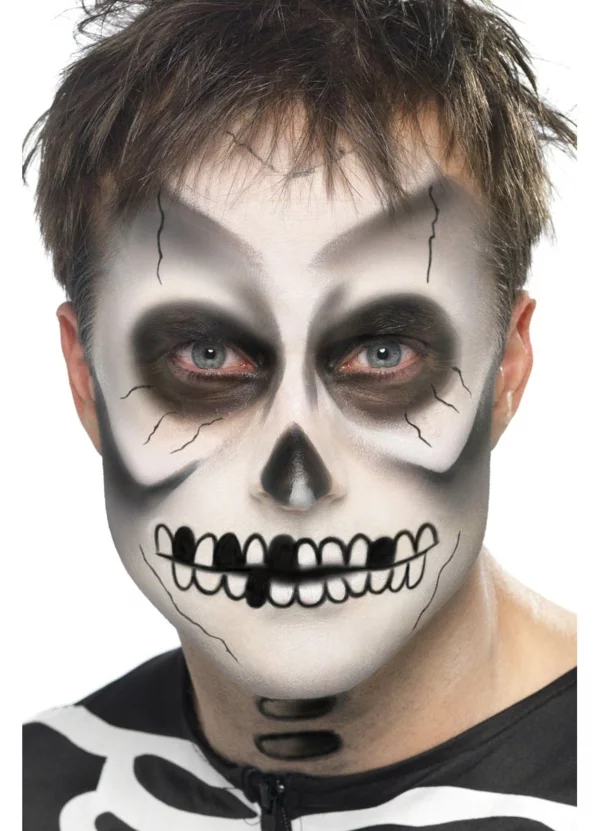 halloween schminken zombie gesicht schminke herrenmakeup