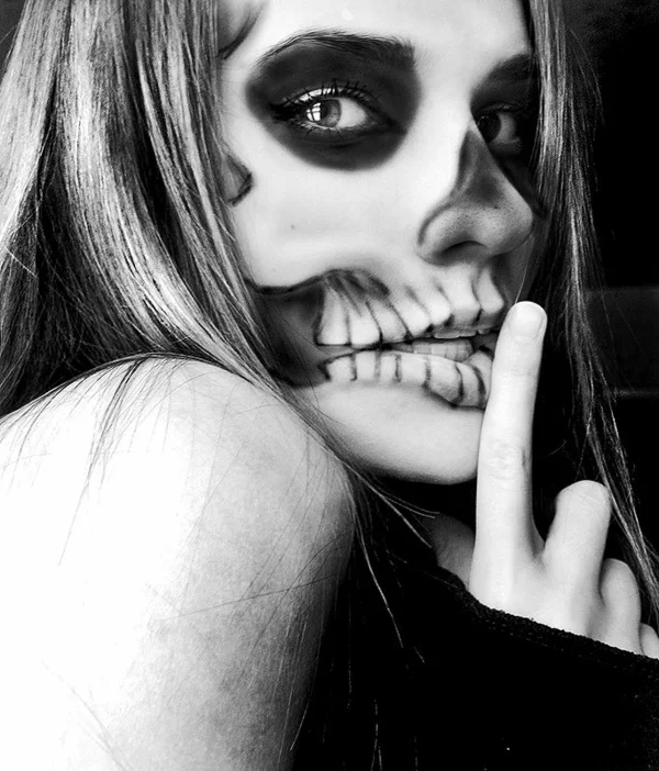 halloween schminken zombie makeup ideen