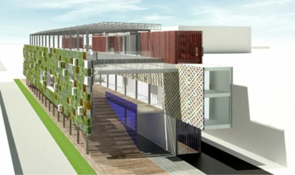 vertikaler garten USA Pavilion Milan Expo 5 nachhaltige architektur bauplan
