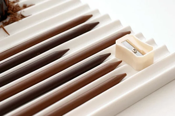 Schokoladen Formen kunstvoll ideen design bleistift
