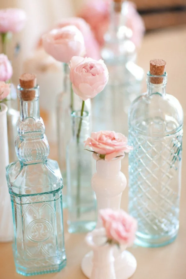 prächtig Hochzeiten dekoideen flaschen elegant