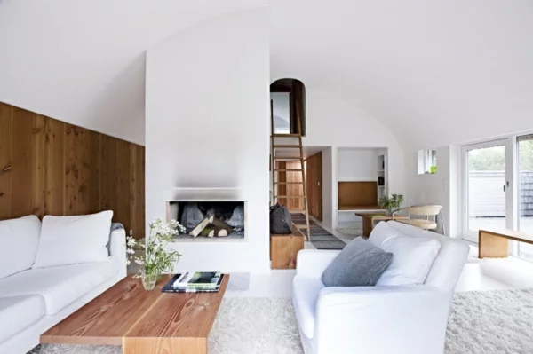 skandinavisch einrichten wohnzimmer möbel holz skandinavisches design weiß