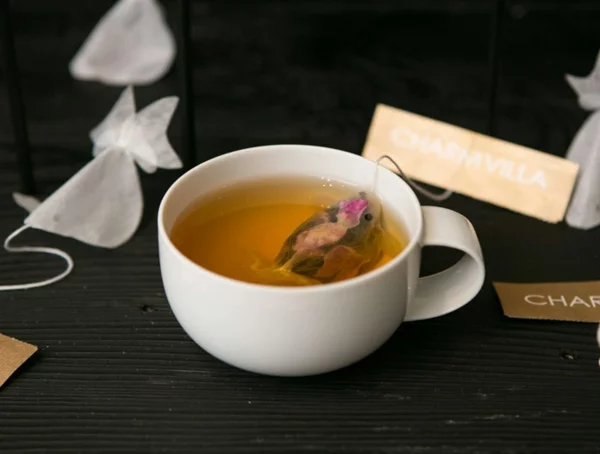 goldfisch teebeutel färben Teeeier geschmackvoll