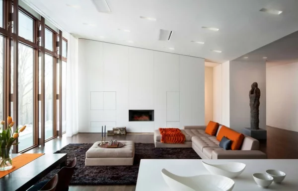 Zimmer sofa Einrichtungsideen wohnen minimalistisch