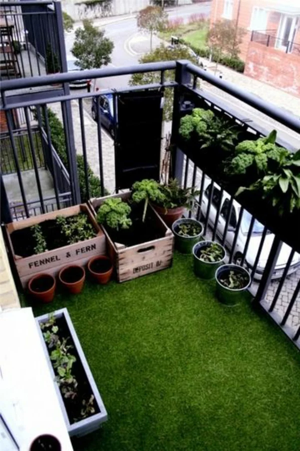 balkongestaltung ideen balkonmöbel balkon bepflanzen