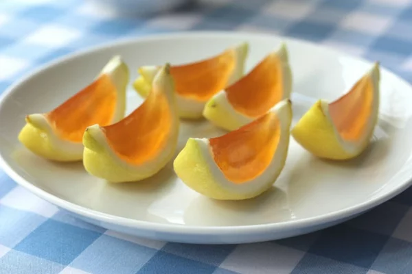 frische Orangen gelatine Wassermelonen gelee originell