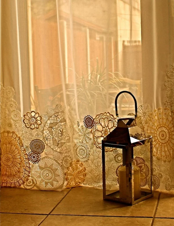 gardinen dekorationsvorschläg spitze