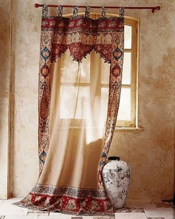 gardinen dekorationsvorschläge orientalisch