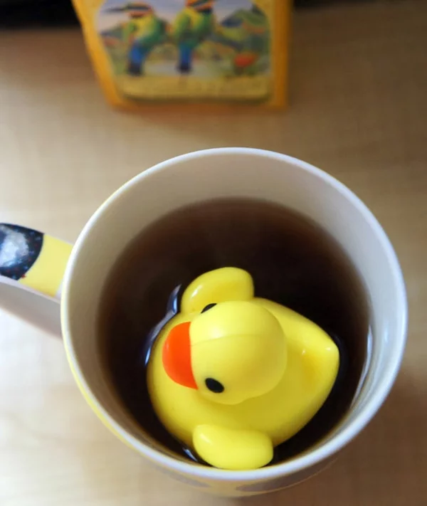 kreative getränk Dekoideen für Teeei duck