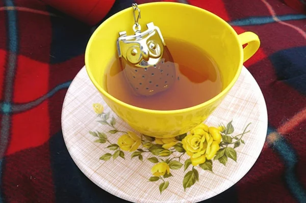 kreative metall Dekoideen für Teeei eule