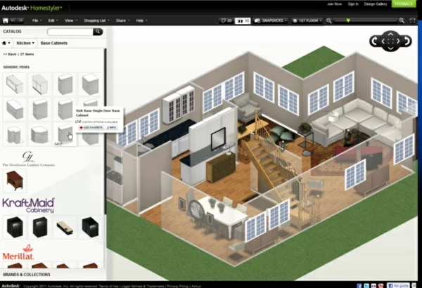 wohnzimmerplaner kostenlos 3d raumplaner Autodesk Homestyler