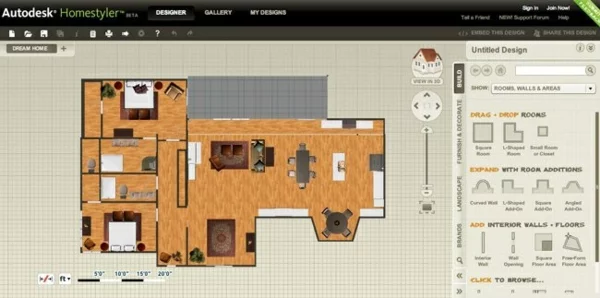 wohnzimmerplaner kostenlos raumplaner Autodesk Homestyler einrichtungsplaner