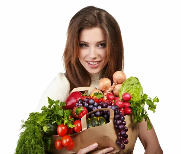 ernährungsplan abnehmen einkaufen gemüse früchte