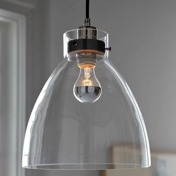 lampenschirme glas industrial stil beleuchtung