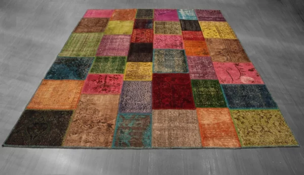 patchwork stoffe bunter teppich schöne wohnideen