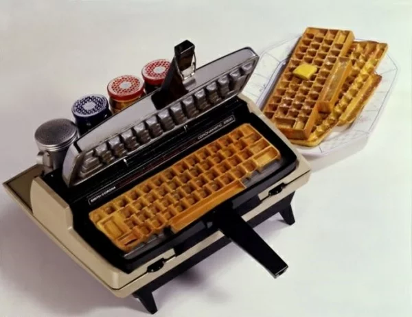 schöne wohnideen tastatur waffel design