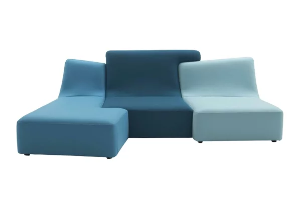 Ligne Roset Sofa modulares sofa blau designer möbel philippe nigro