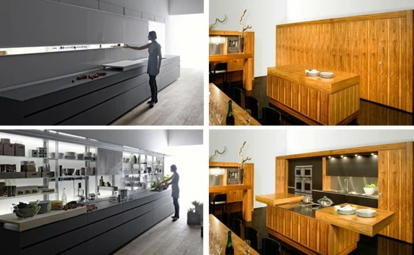 kücheneinrichtung ideen unsichtbare küche schöne wohnideen