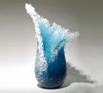 Glaskunst: maritime Deko Vasen von Marsha Blaker und Paul DeSomma